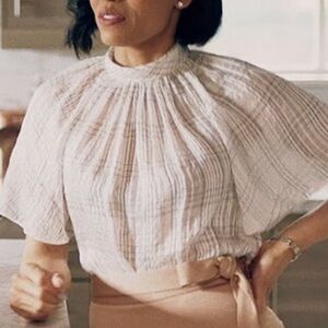 Rebecca Taylor silk blouse with tie in back.